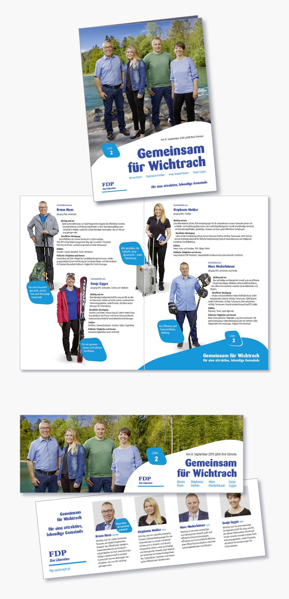 FDP Broschüre und Karte