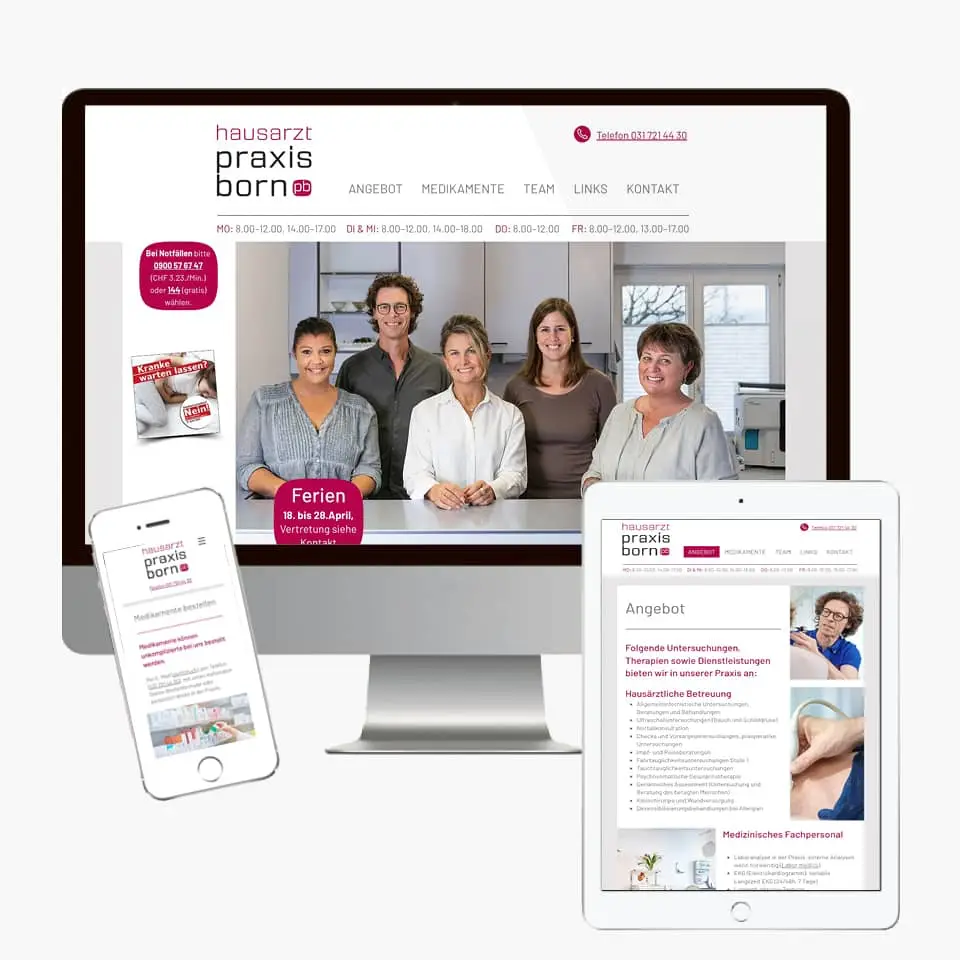 Website erstellen lassen hat die Hausartzpraxis Born bei omstructur