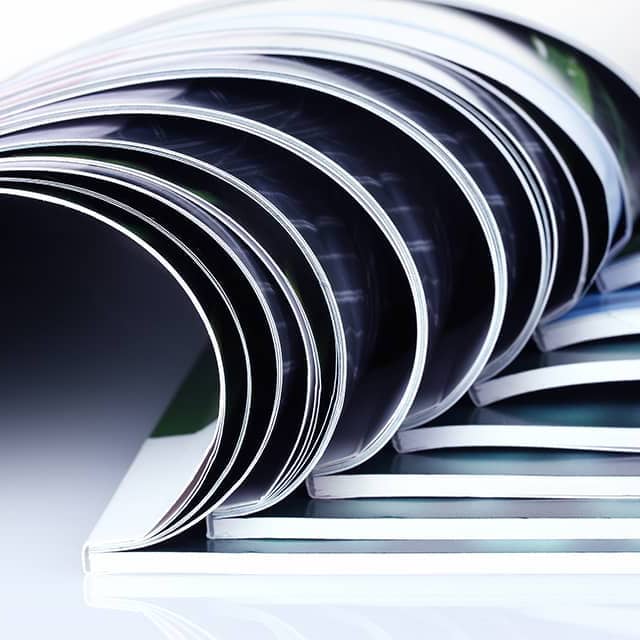 Printmedien Flyer, Magazine gestaltet