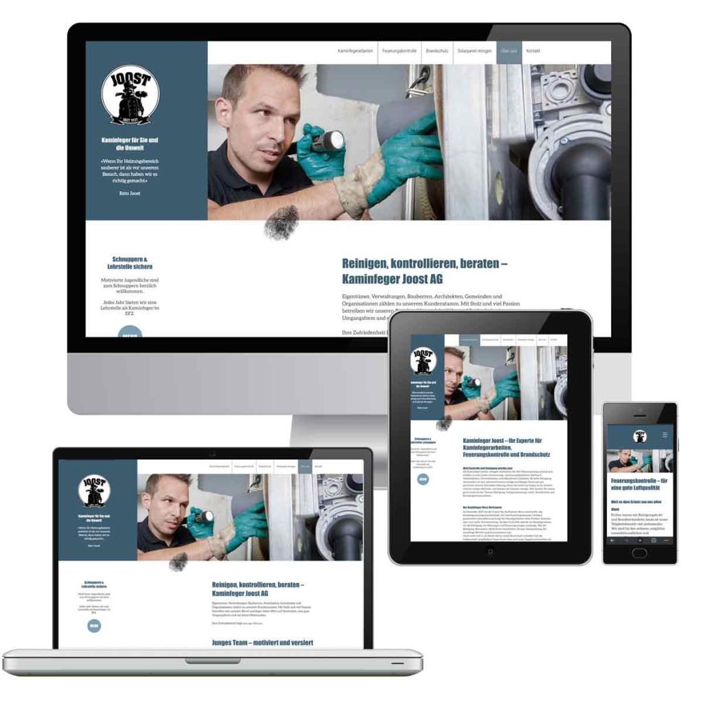 Professionell erstelle Website